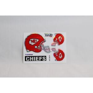 Kansas City Chiefs Vending Machine NFL Stickers Football Helmet Prism 1993 New